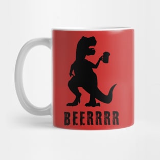 T-rex loves beer Mug